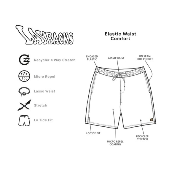 NWT Billabong SUNDAYS LAYBACK Volley Swimsuit - Picture 8 of 8